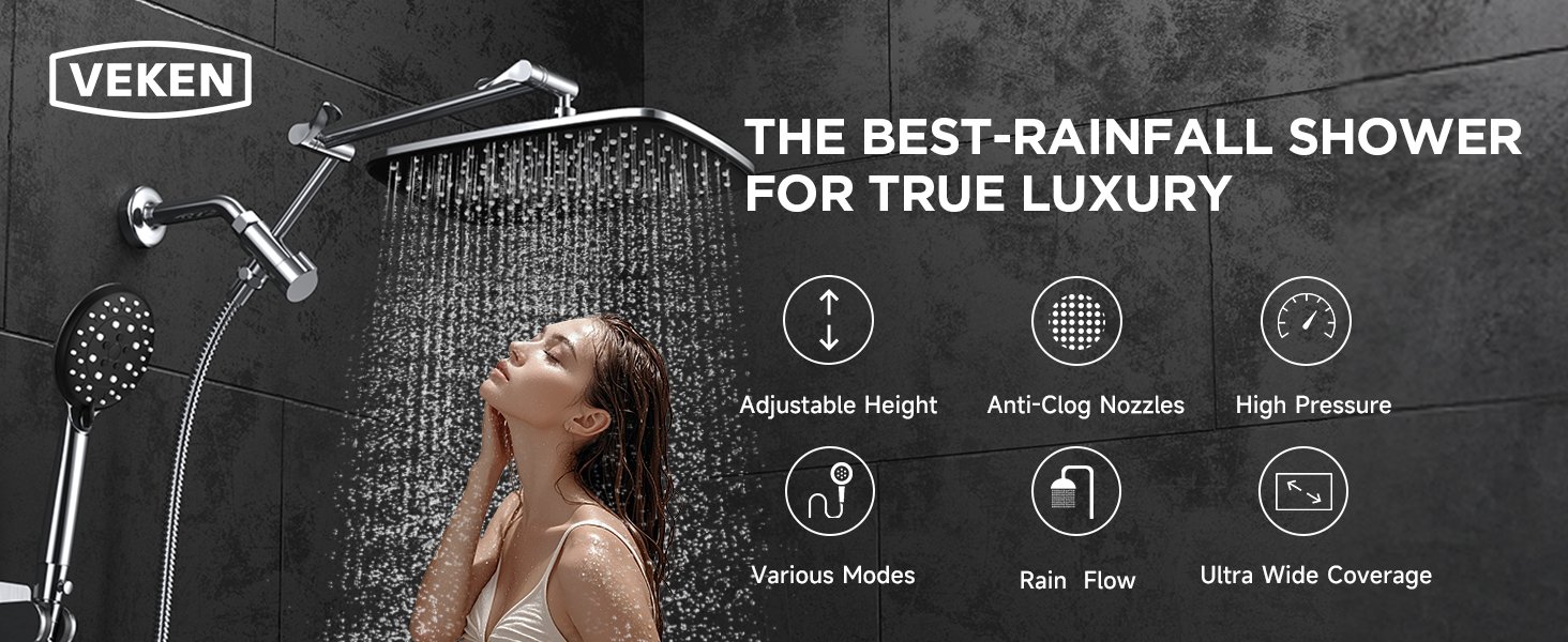Veken Rainfall Shower Head