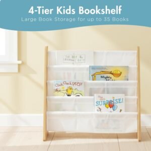 Humble Crew Kids Bookshelf natural wood