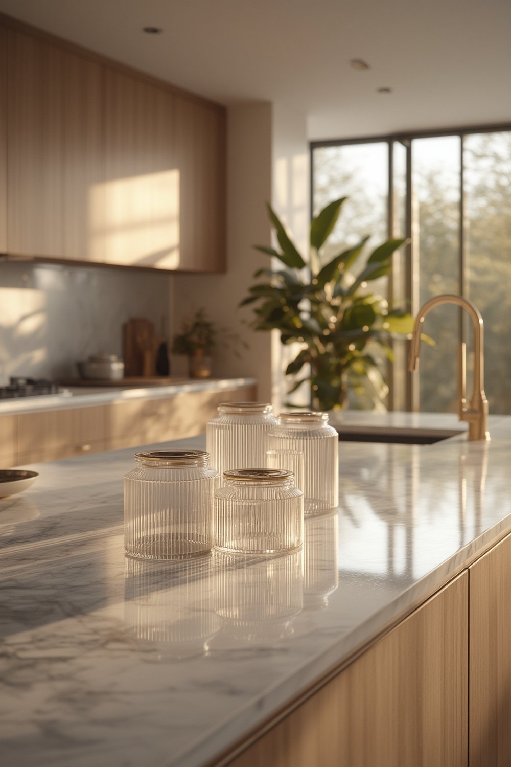 ribbed glass food storage - Illustration 1