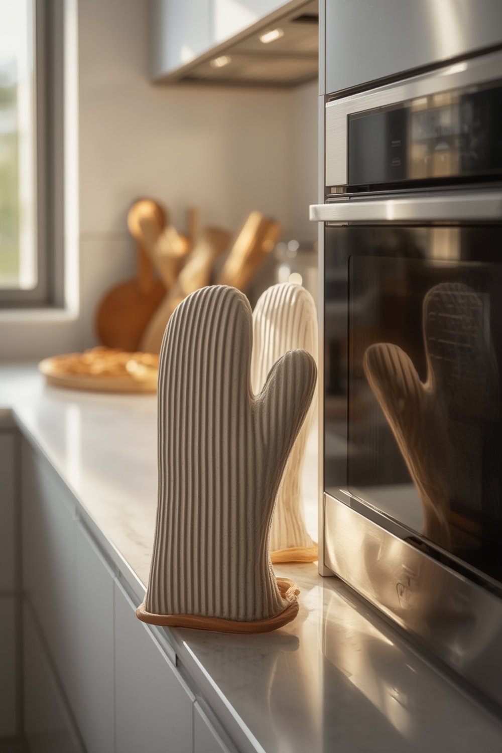 silicone oven - KitchenAid Ribbed Soft Silicone Oven Mitt in use