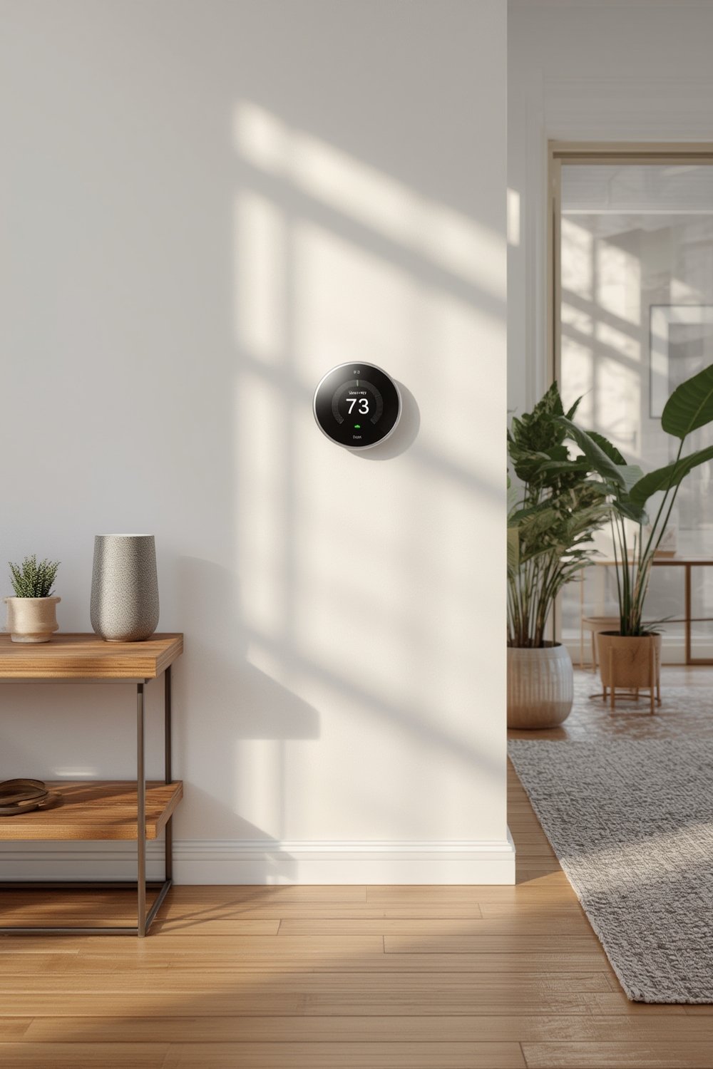 ecobee premium thermostat mounted on wall - smart home review