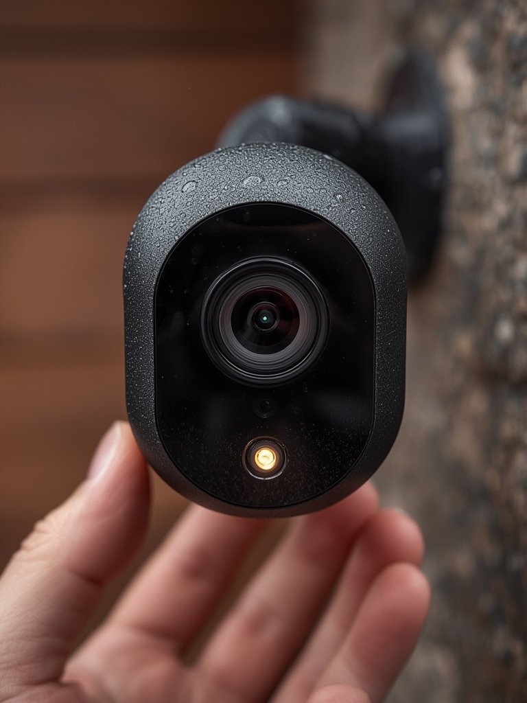 indoor outdoor security camera day and night views