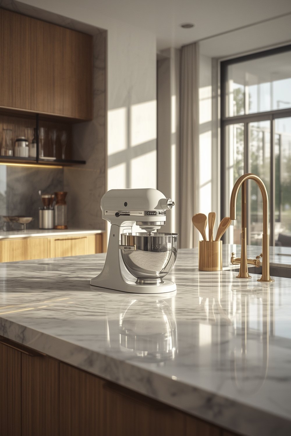 smart stand mixer with scale - Illustration 1